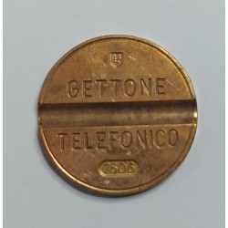 GETTONE TELEFONICO CON SEGNO DI ZECCA NUMERO DI SERIE 7506 RARO